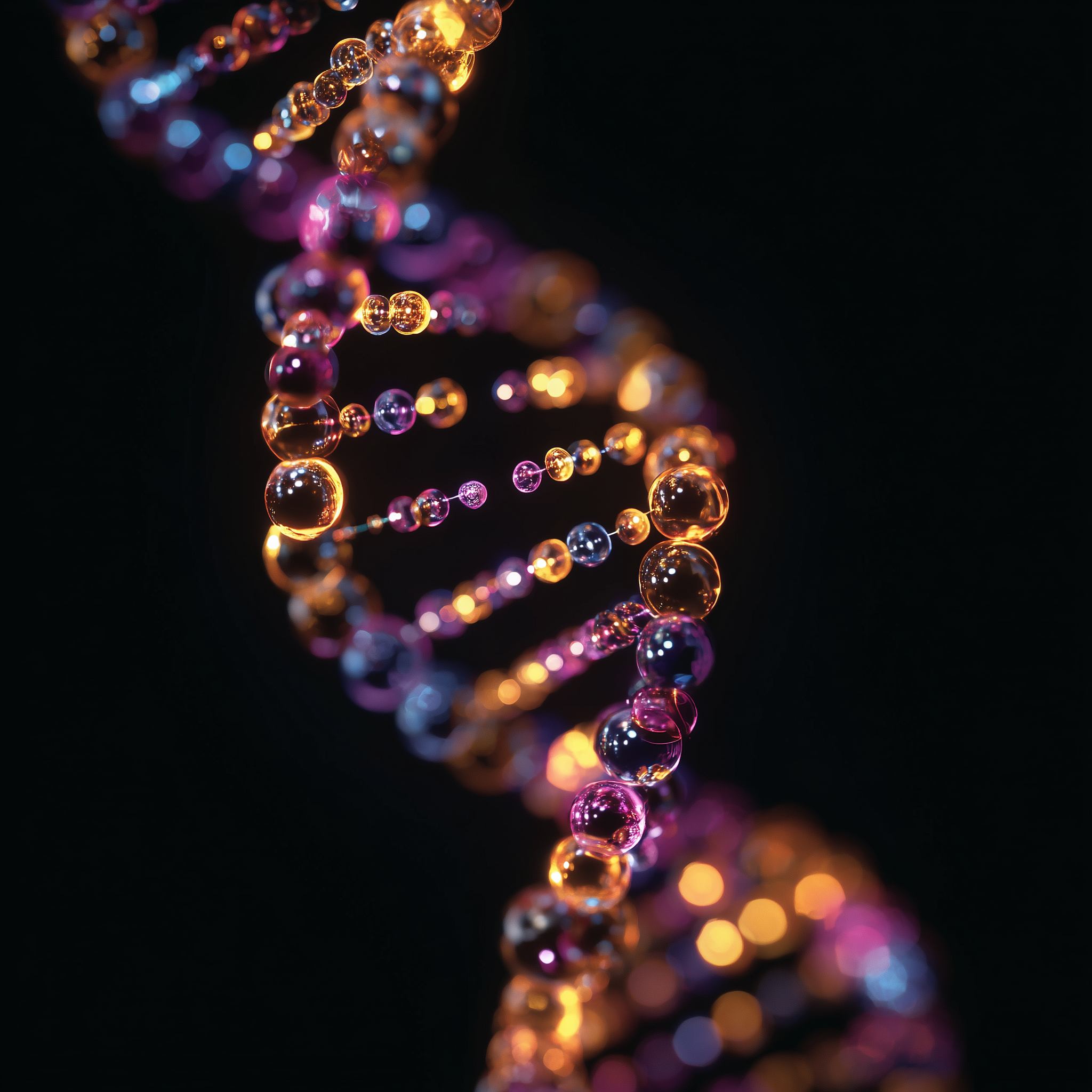 An artistic representation of DNA