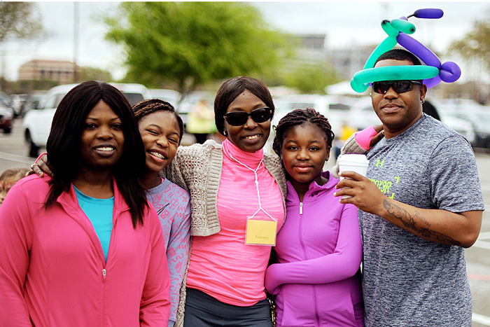 group photo at annual walk