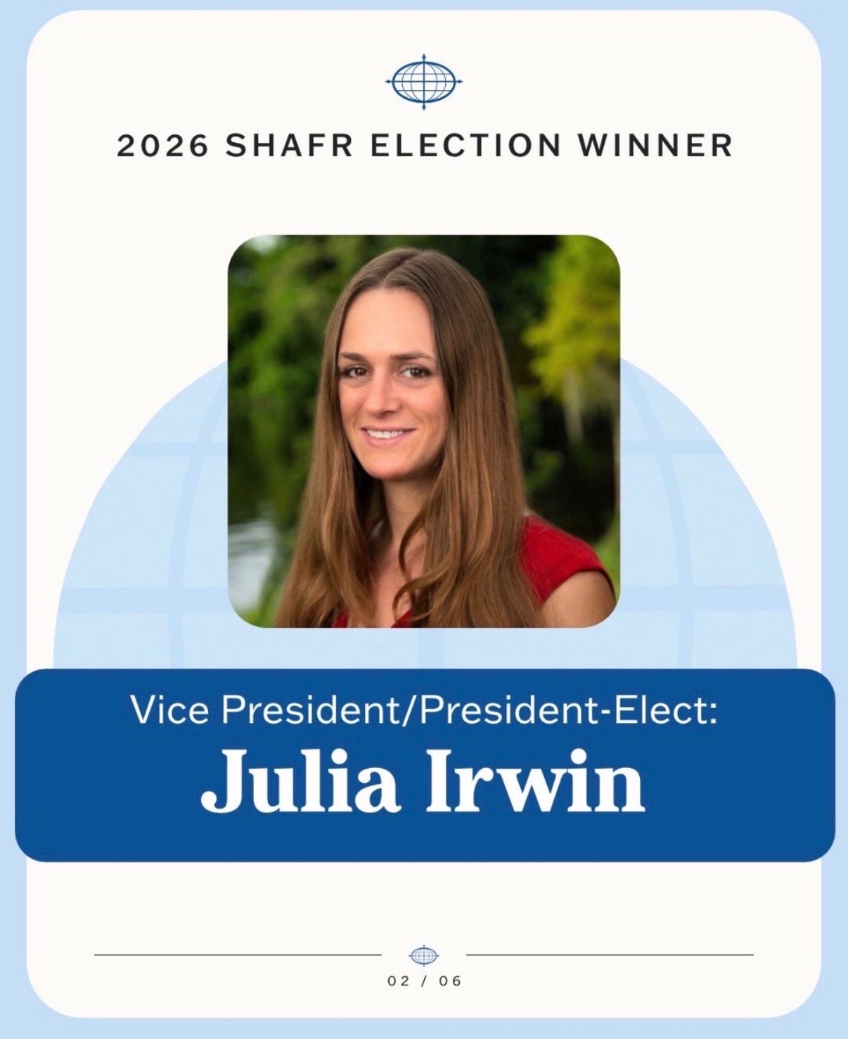 Irwin VP Julia Irwin announcement