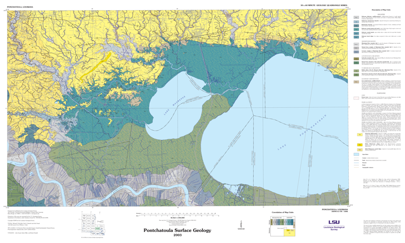 Ponchatoula Surface Geology