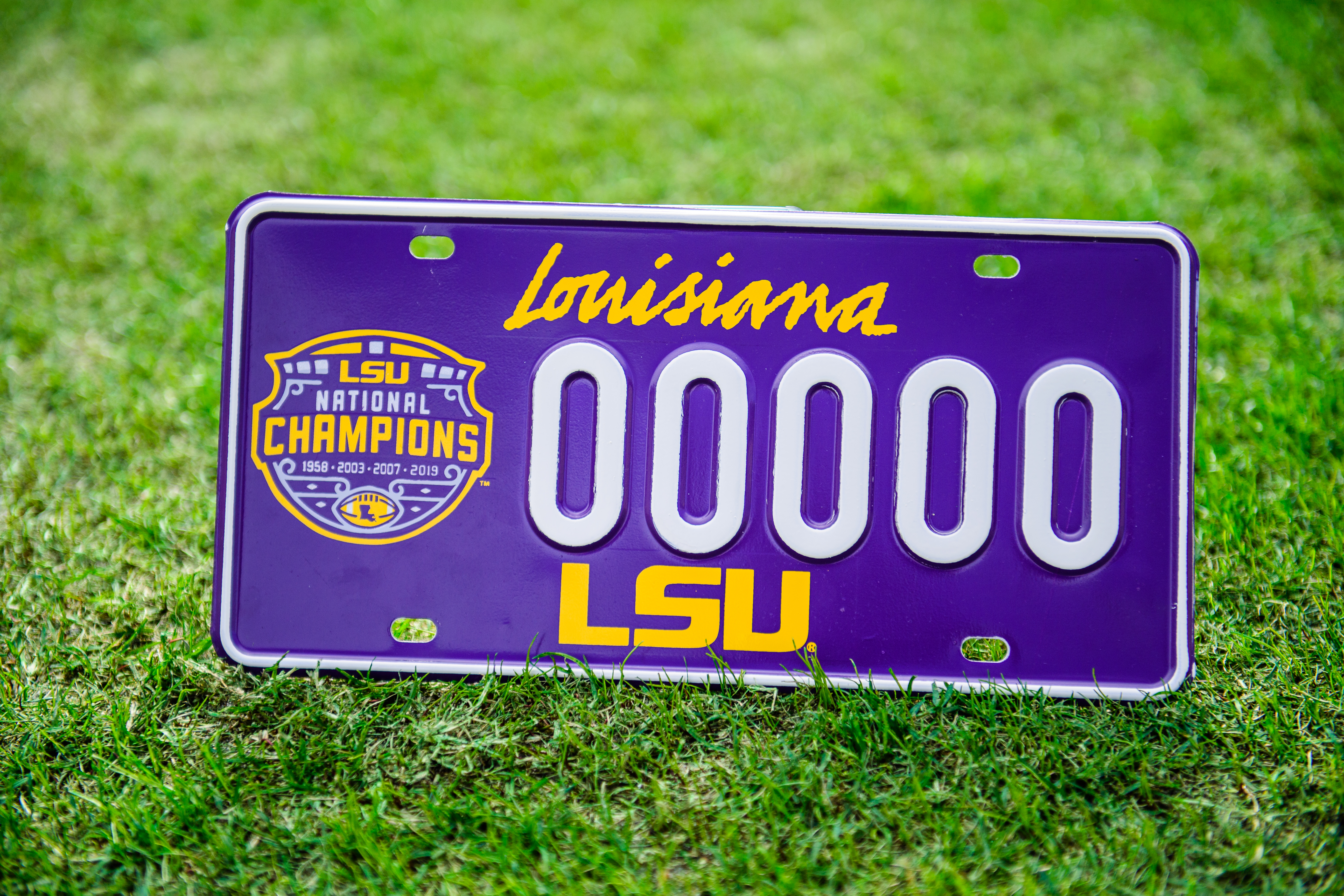 license plate in tiger stadium