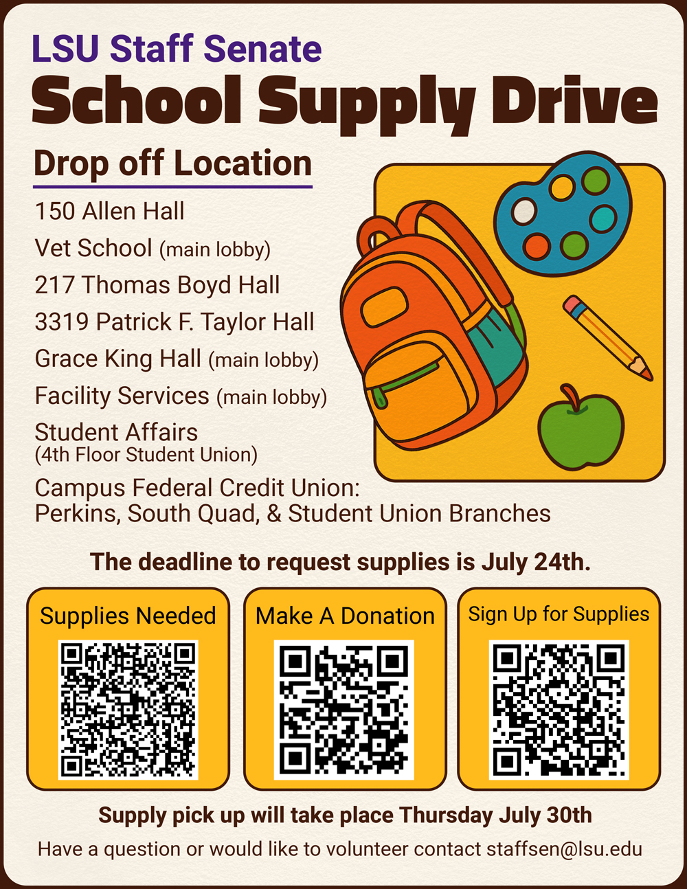 School Supplies flyer