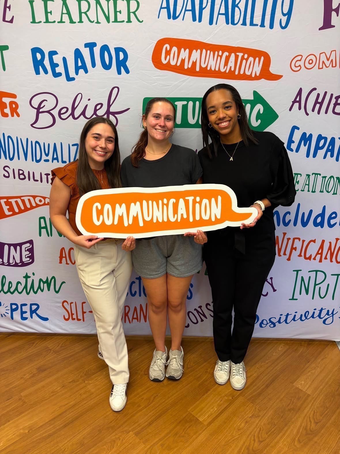 Students at the CliftonStrengths training