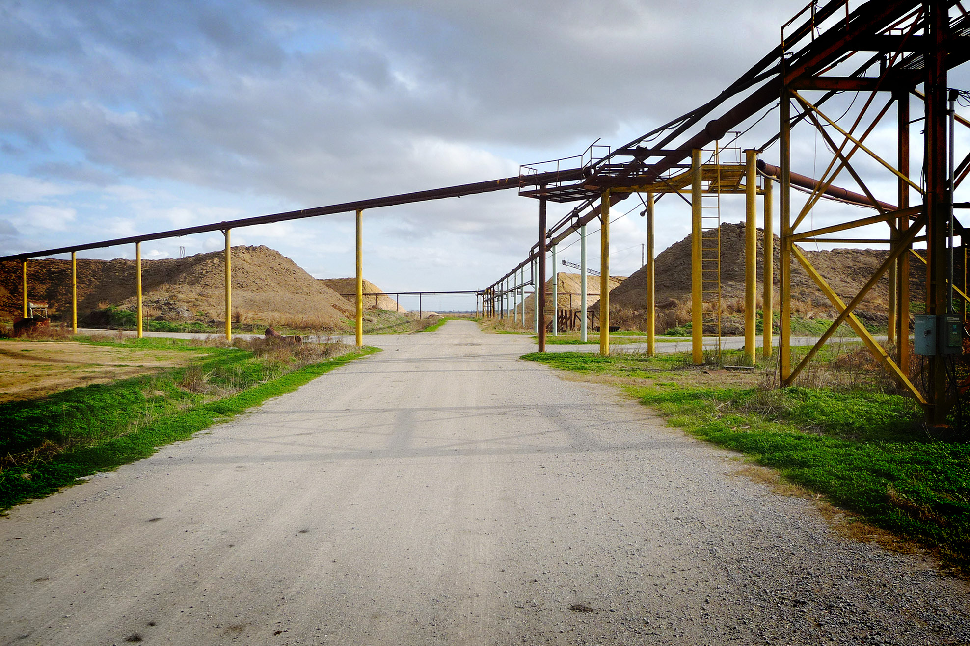Sugarcane bagasse in Raceland, Louisiana